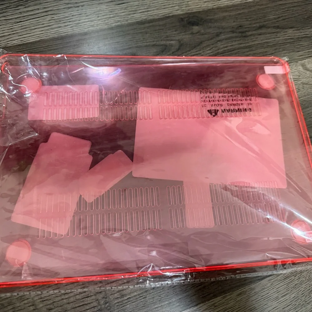 Clear Pink MacBook Shell Case